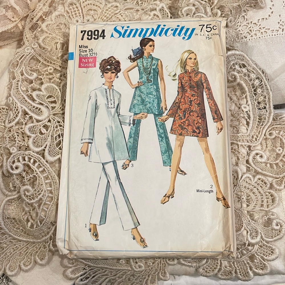 Vtg 1968‎ Tunic/Dress Pattern